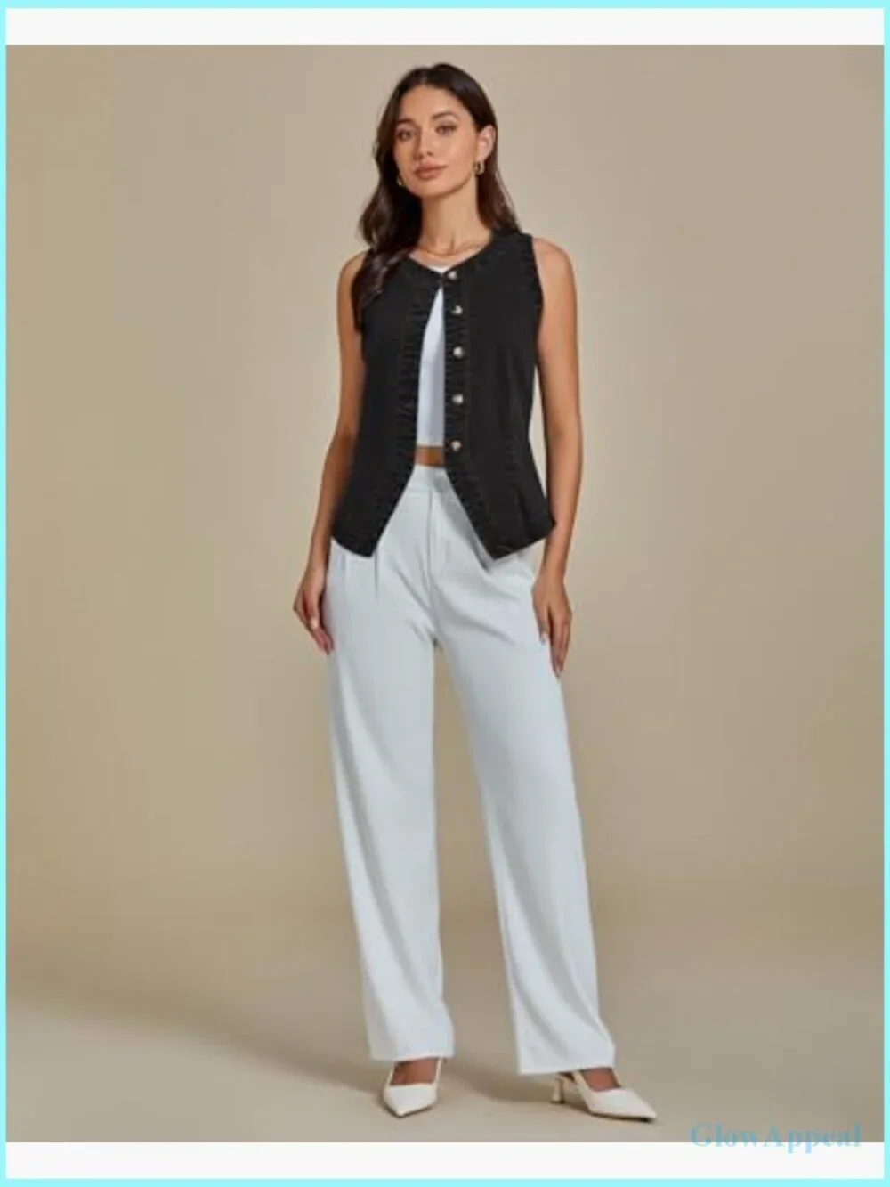 Denim Vest Top Sleeveless Button Down Casual Summer Western Waistcoat